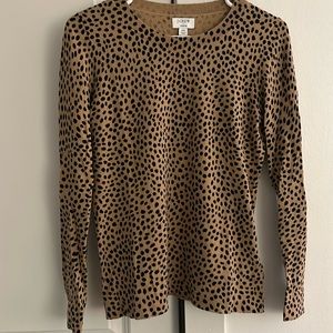 J Crew Teddie Sweater leopard